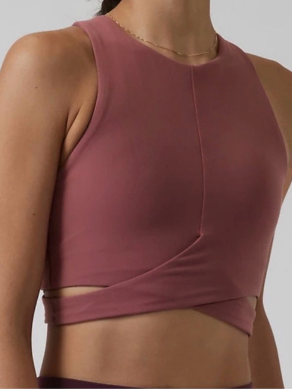 Athleta Crop top Mauve